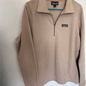 Patagonia Men's Beige Zip-Up Sweater